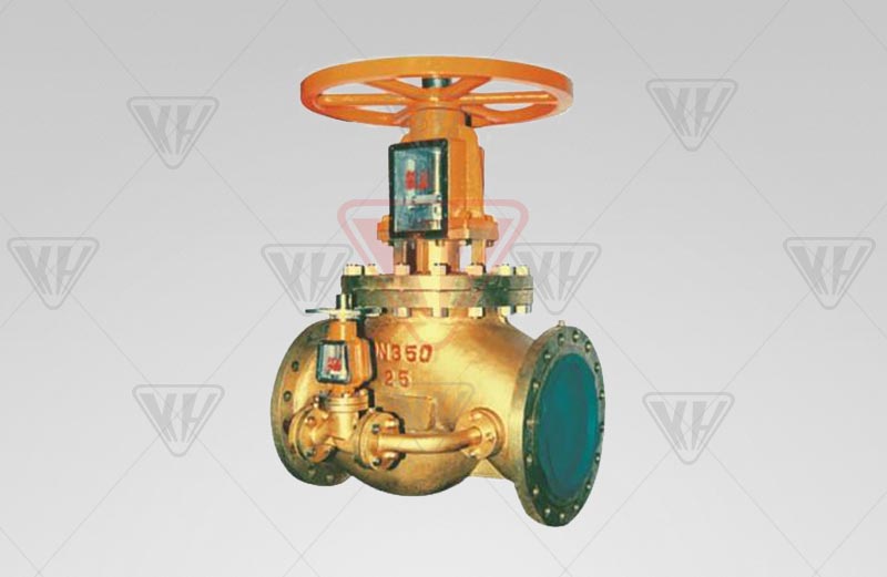 Oxygen globe valve (with bypass valve)