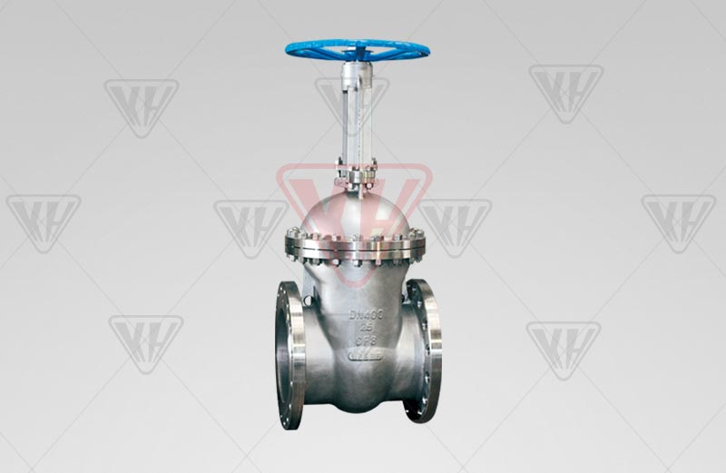 Large-diameter stainless steel gate valve