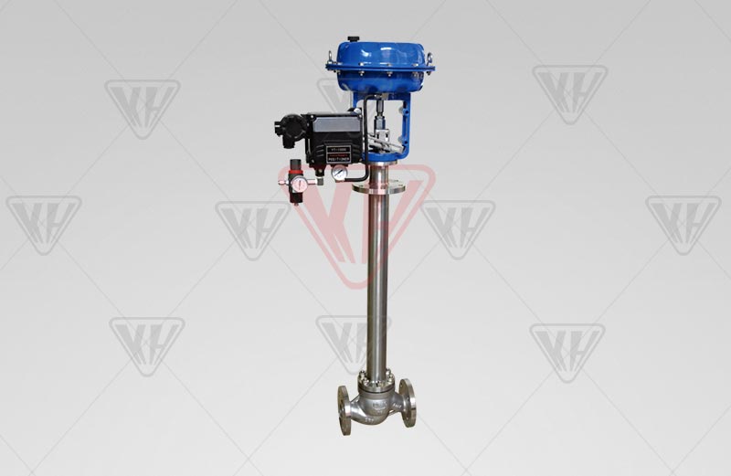 Pneumatic thin film cryogenic control valve