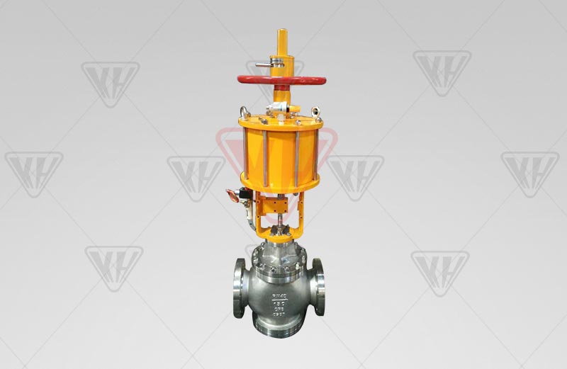 Pneumatic three-way piston valve