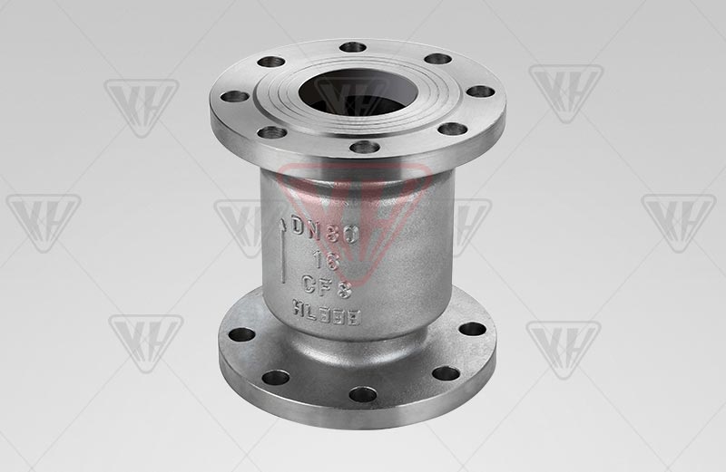 Stainless steel vertical check valve