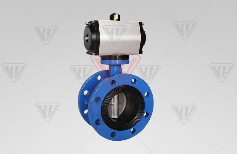 Pneumatic flange midline butterfly valve